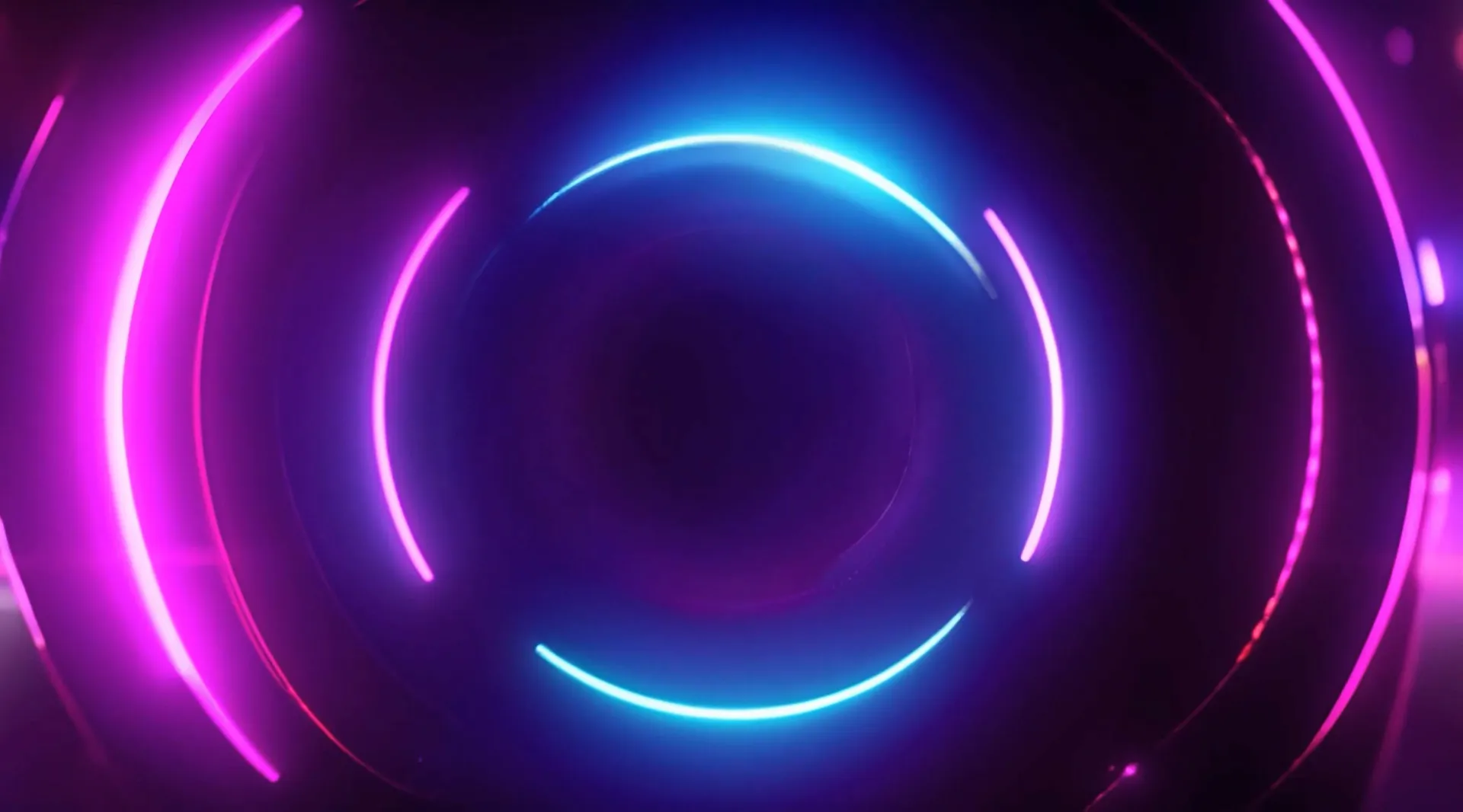Futuristic Neon Orbit High-Tech Background Video
